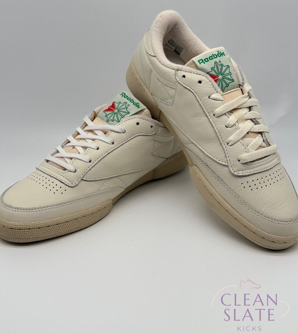Reebok Club C 85 Vintage Chalk Paperwhite Green V67899 Mens 9.5 Womens 11 NIB
